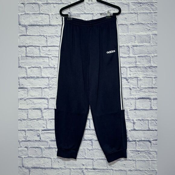 Navy adidas track joggers climalite - Picture 3 of 15